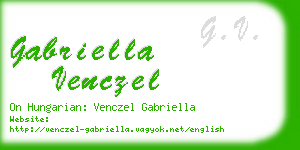 gabriella venczel business card